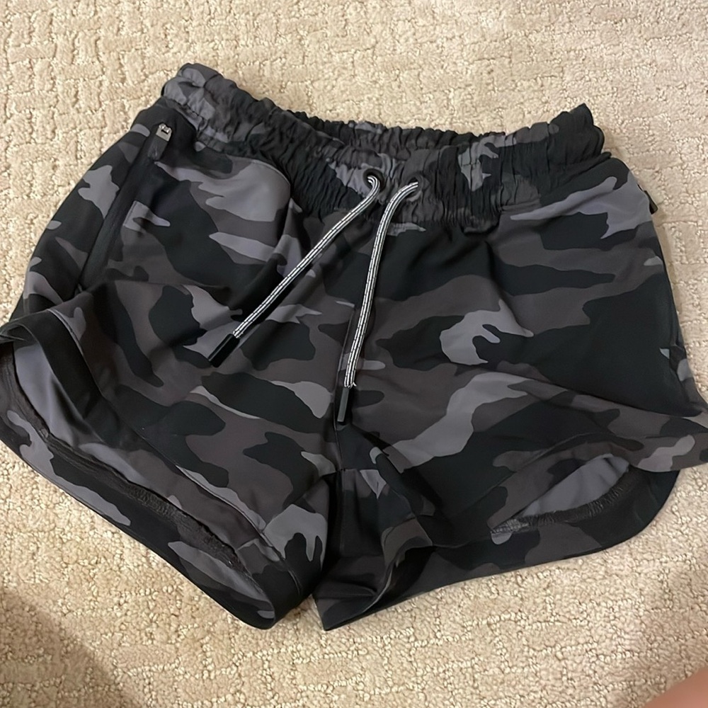 camo athleta girl shorts